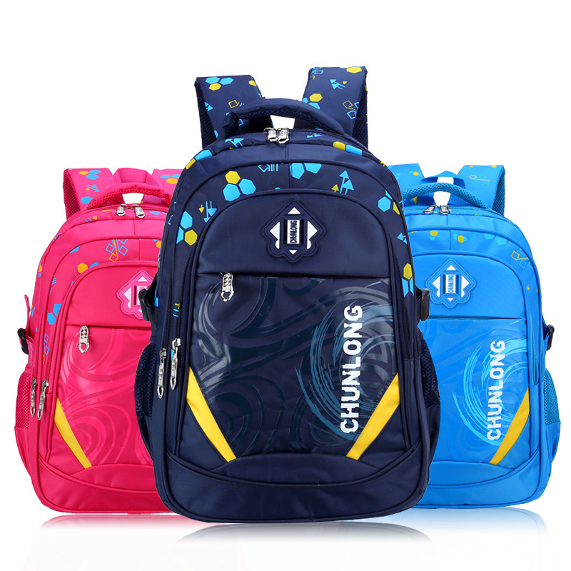 Children's Schoolbag Wholesale Factory Direct Sales Korean Children's Schoolbag 2-6 Grade Boys Children's Schoolbag Cross-Border