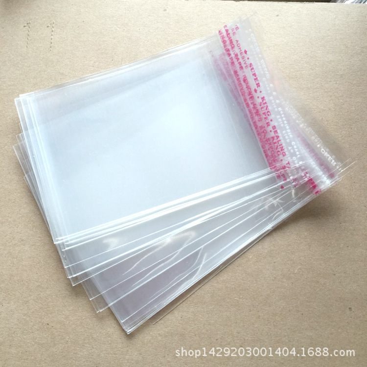 Thick Self-Sealing Small Adhesive Mouth Transparent Plastic Bag 7*11 Sealed Mouth Small Jewelry OPP Packaging Bag Wholesale