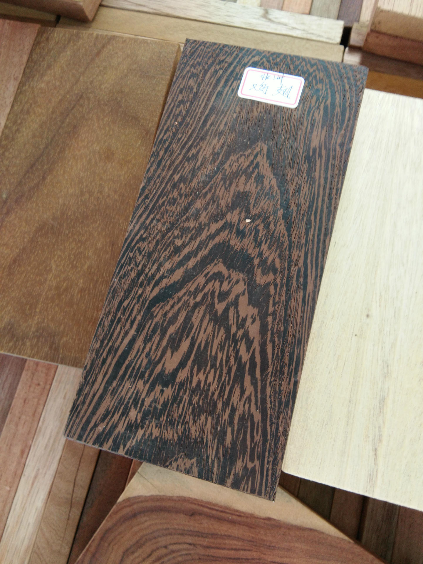 张家港木材 冰糖果 鸡翅木样板 红花梨 沙比利 价格优惠