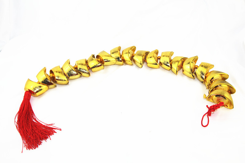 18个元宝串镀金塑料元宝串挂件 乔迁结婚房装饰龙凤福元宝-阿里巴巴