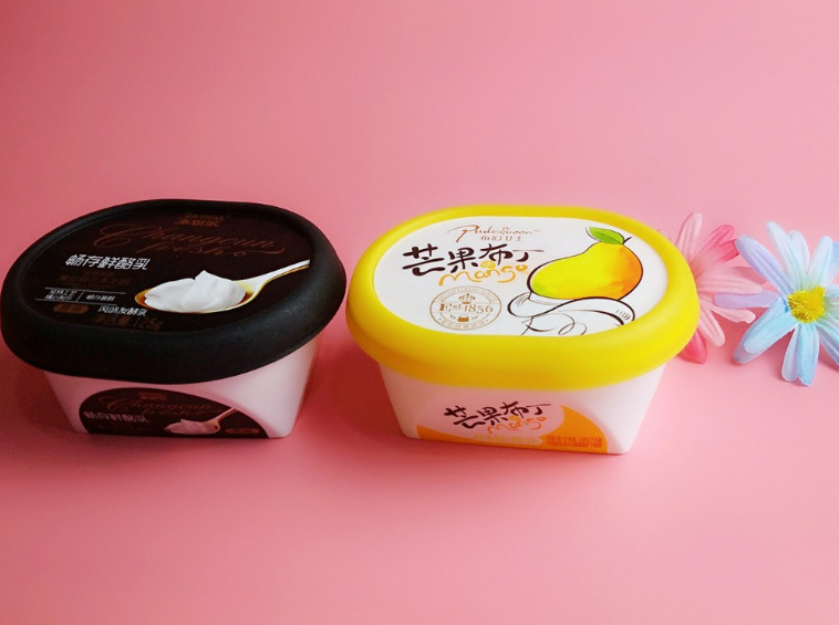 厂家直销 膜内贴标塑料杯 一次性酸奶杯 加工定制食品环保pp杯