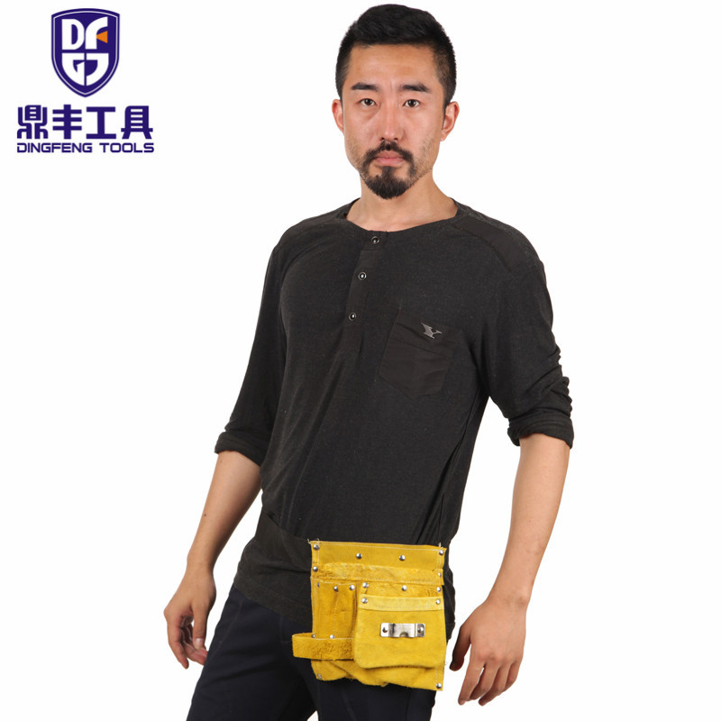 Waist-Type Two-Layer Cowhide Kit Single Bag Multi-Bag Welder Bag Electric Welding Welder Waist Bag Kit