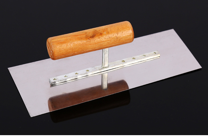 英斯特铁抹子木柄镘刀 镜面抹泥刀批发泥抹子泥工瓦工工具抹灰刀