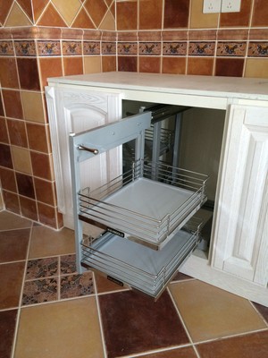 higold悍高 转角全开小怪物拉篮厨房橱柜置物转角拉篮配阻尼导轨