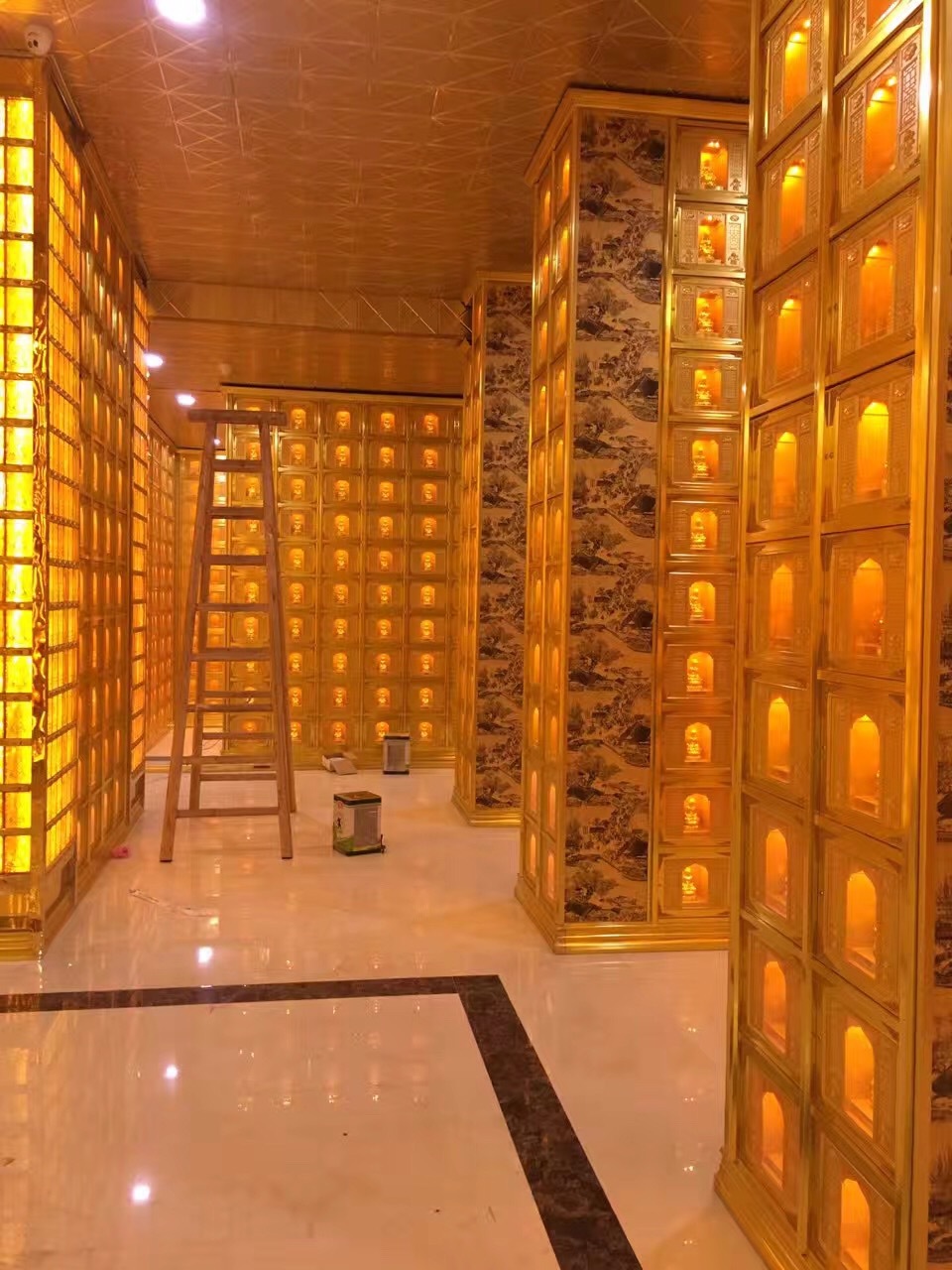 厂家直销 万佛墙塔佛教寺庙制作 存放骨灰盒