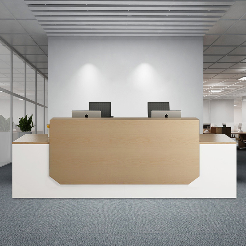 公司前台接待台咨询台迎宾台收银台吧台简约办公室柜台办公桌定制