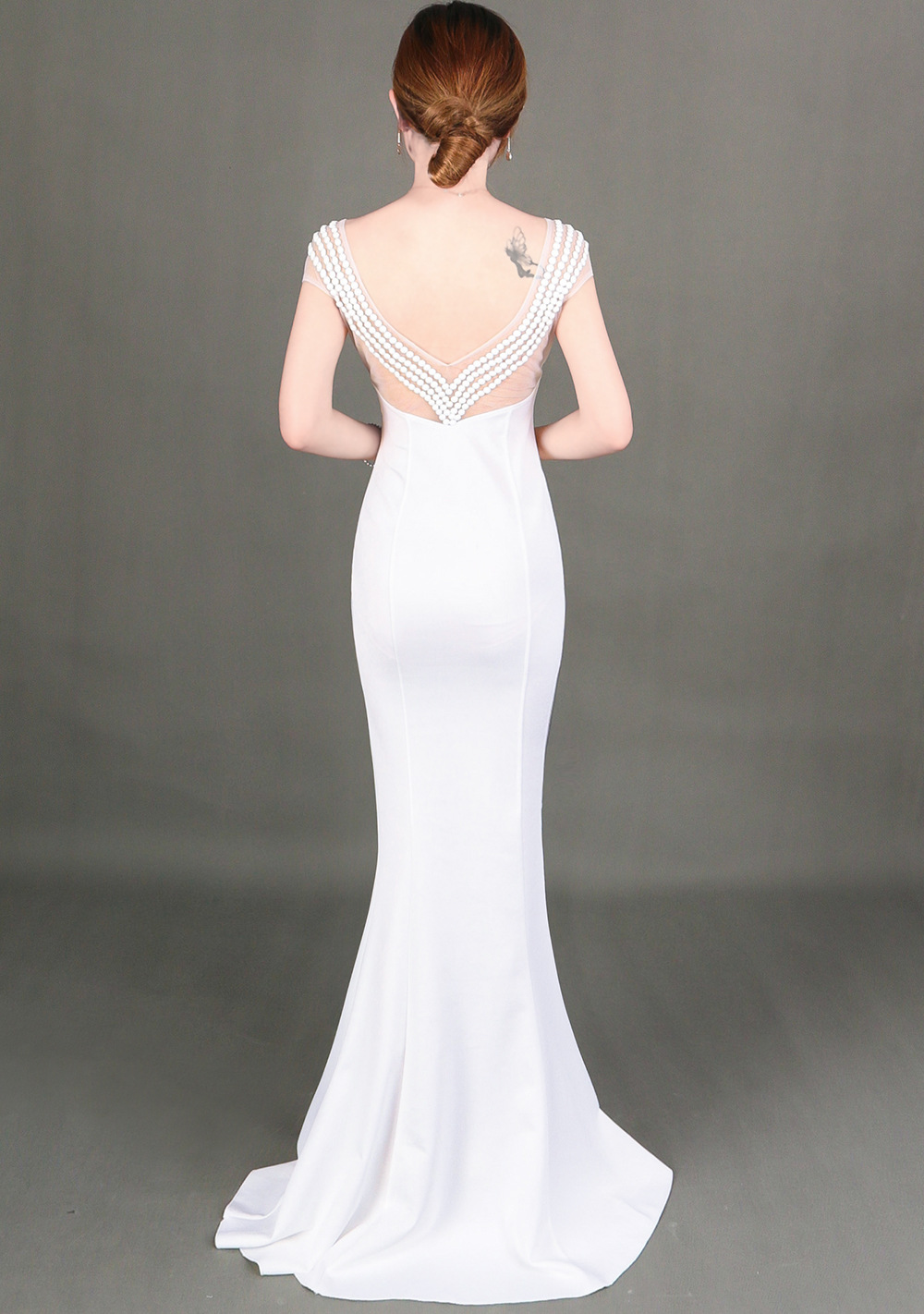 8050#-实拍模特-白色-后背