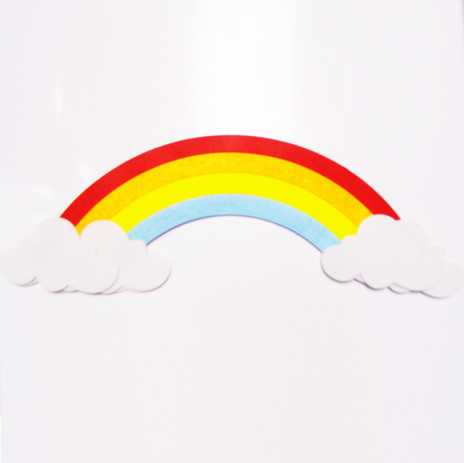 工厂直销新款毛毡场景教室房间幼儿园装饰美化墙贴彩虹壁画定制