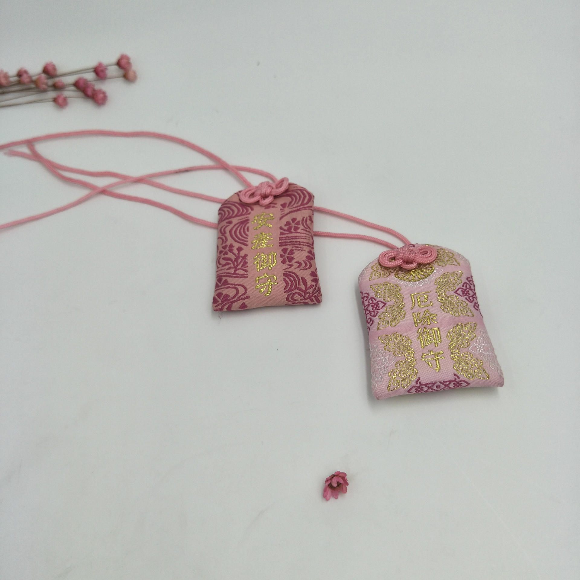 日本和风御守厄除开运祈福香包袋 双面刺绣平安福袋护身符定制