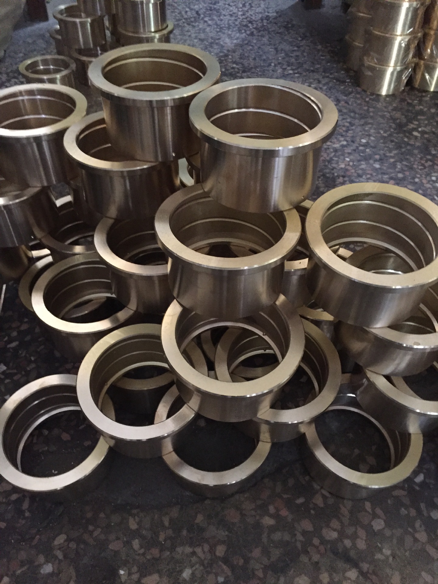 铜套 法兰铜套 轴承铜套加工定制 矿山机械铜套加工定制