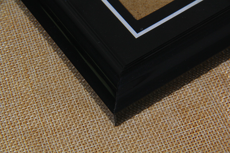 厂家直销遗像框塑料摆台供应a4相架黑色相框批发