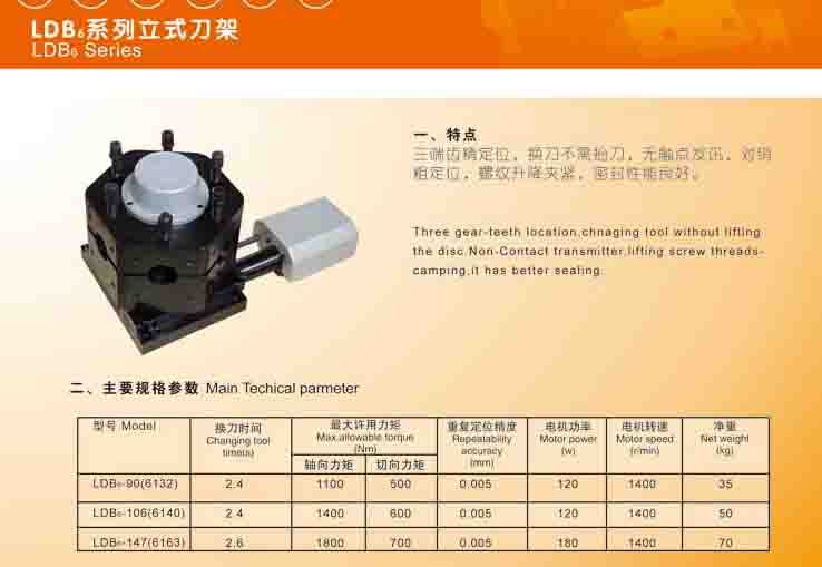 亚兴刀架六工位ldb6系列