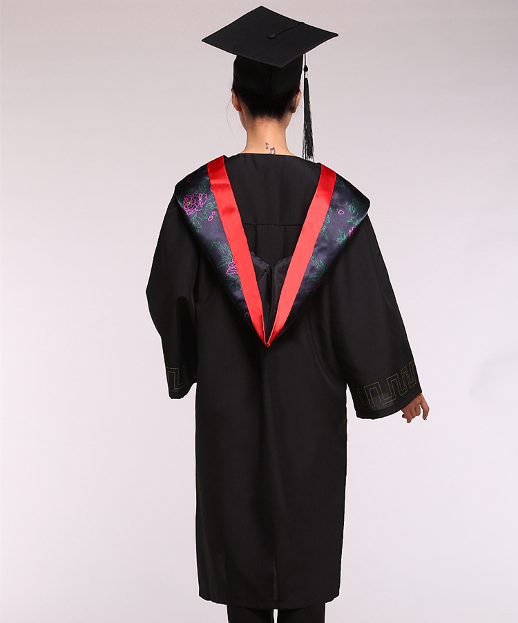 新款学士服 学位服批发定制文理工科硕士服 博士服大学生毕业礼服