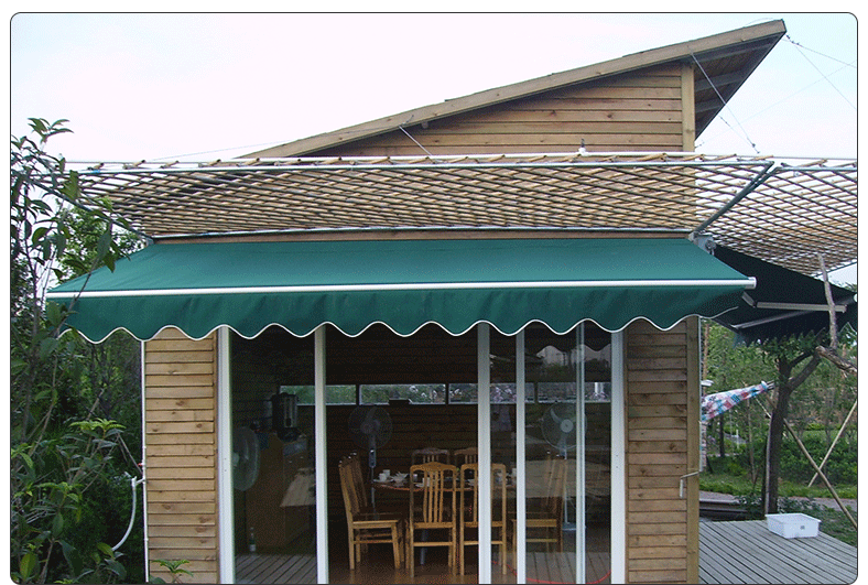 曲臂式伸缩遮雨棚 活动伸缩遮阳蓬阳台手摇雨篷量大从优