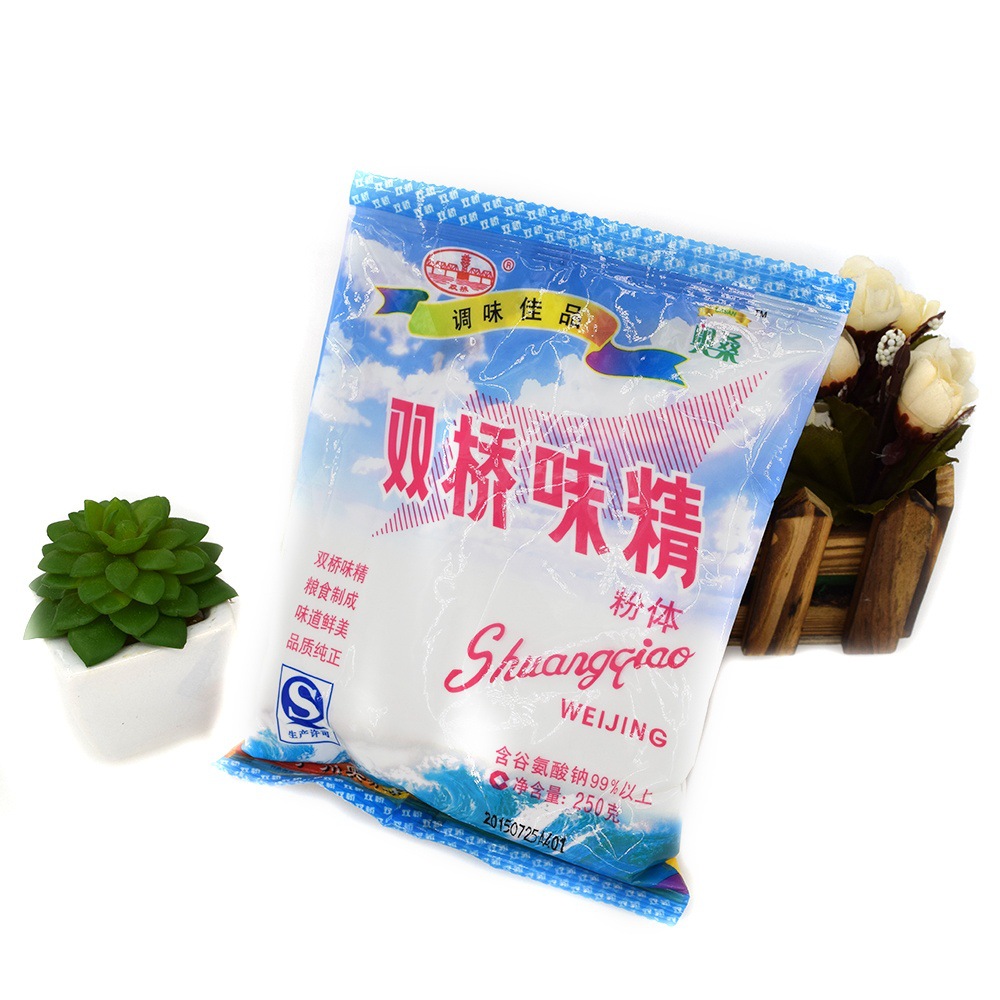 双桥味精500g 小晶体味精 颗粒无盐味精 法国转晶技术