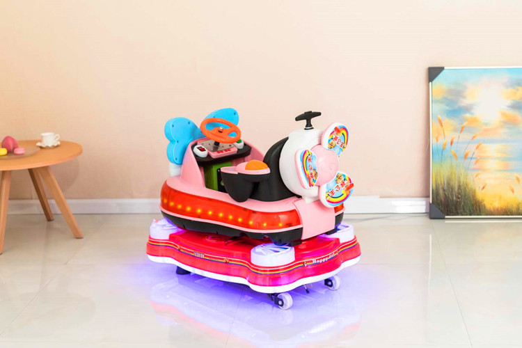 厂家直销新款赛公主小汽车摇摆机 儿童电动小佩奇摇摇车 电动摇摇