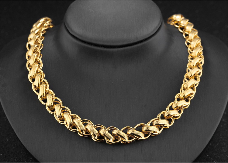 opk新品 镀18k金项链男士泰国龙头链 霸气粗大项饰 父亲节送礼