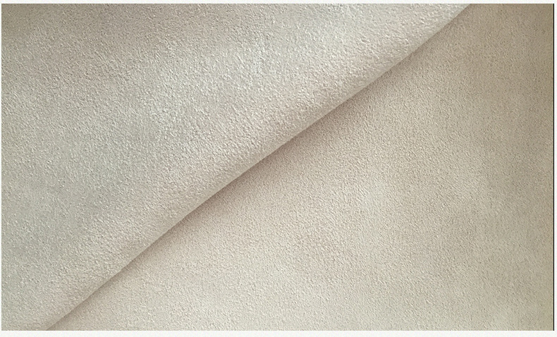 现货麂皮绒空气层同色一体复合高密弹力磨砂 新款女外套服饰面料