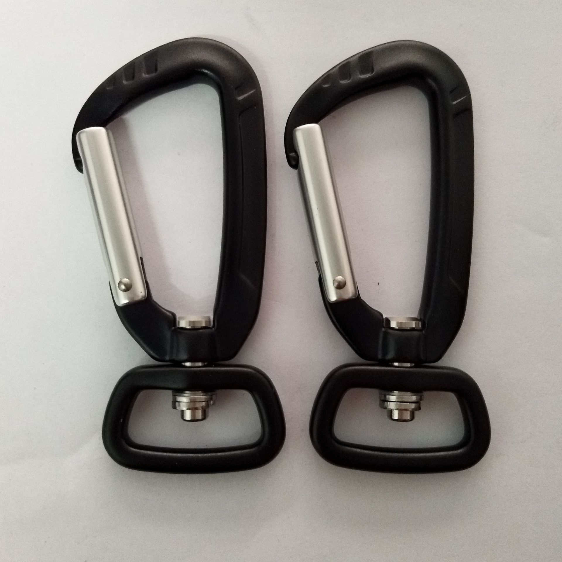 航空铝户外安全扣 d形自动锁带杆登山扣 户外吊床挂钩攀岩登山扣