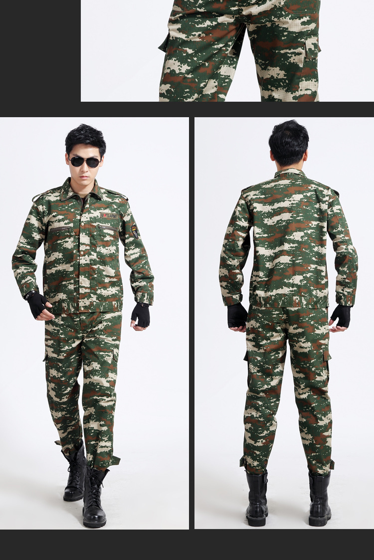 迷彩服套装男女夏季军训军迷户外拓展特种兵作训服耐磨夏令营服装