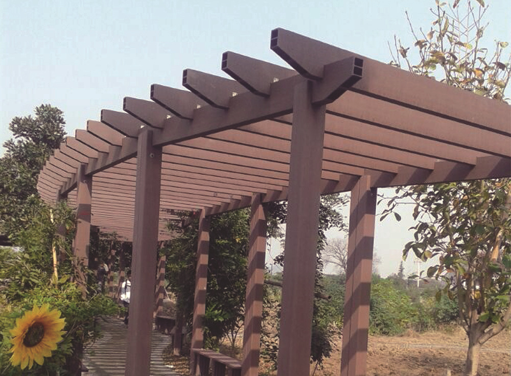 木塑廊架花架葡萄架 防腐户外木塑景观凉亭廊架 厂家直销接受定制