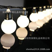 ＬＥＤ５CM仿真复古灯泡圆球彩灯串  仿真灯泡５米２０头彩灯串