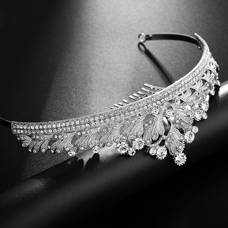 Bridal Crown Headband Hot Sale Wedding Hair Accessories Bride Ornament Wedding Dress Accessories Factory Direct Supply