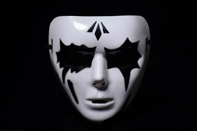 万圣节假面舞客鬼面具舞步街舞面具 白色恐怖面具 舞客嘻哈面具