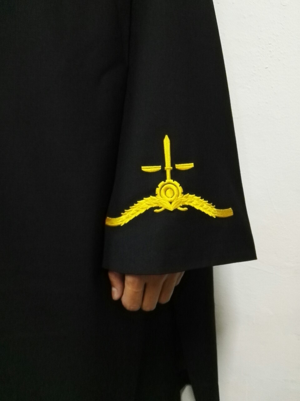 新款法官袍法袍律师袍法官制服模拟庭全套服装