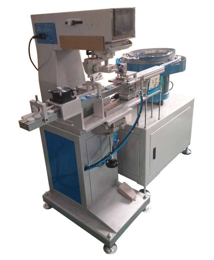 全自动移印机-定制型移印机-振动盘供料移印机-塑料件移印机厂家