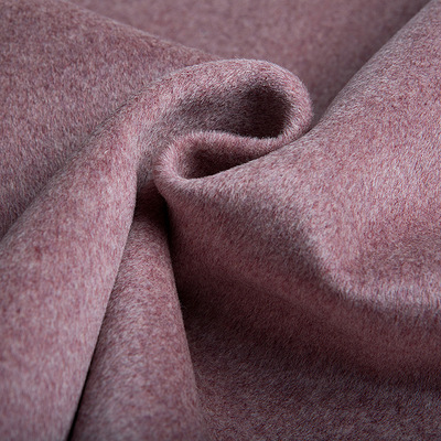 高档粗纺顺毛 纯全羊毛色呢大衣面料 春秋冬大衣呢料双面厂家批发