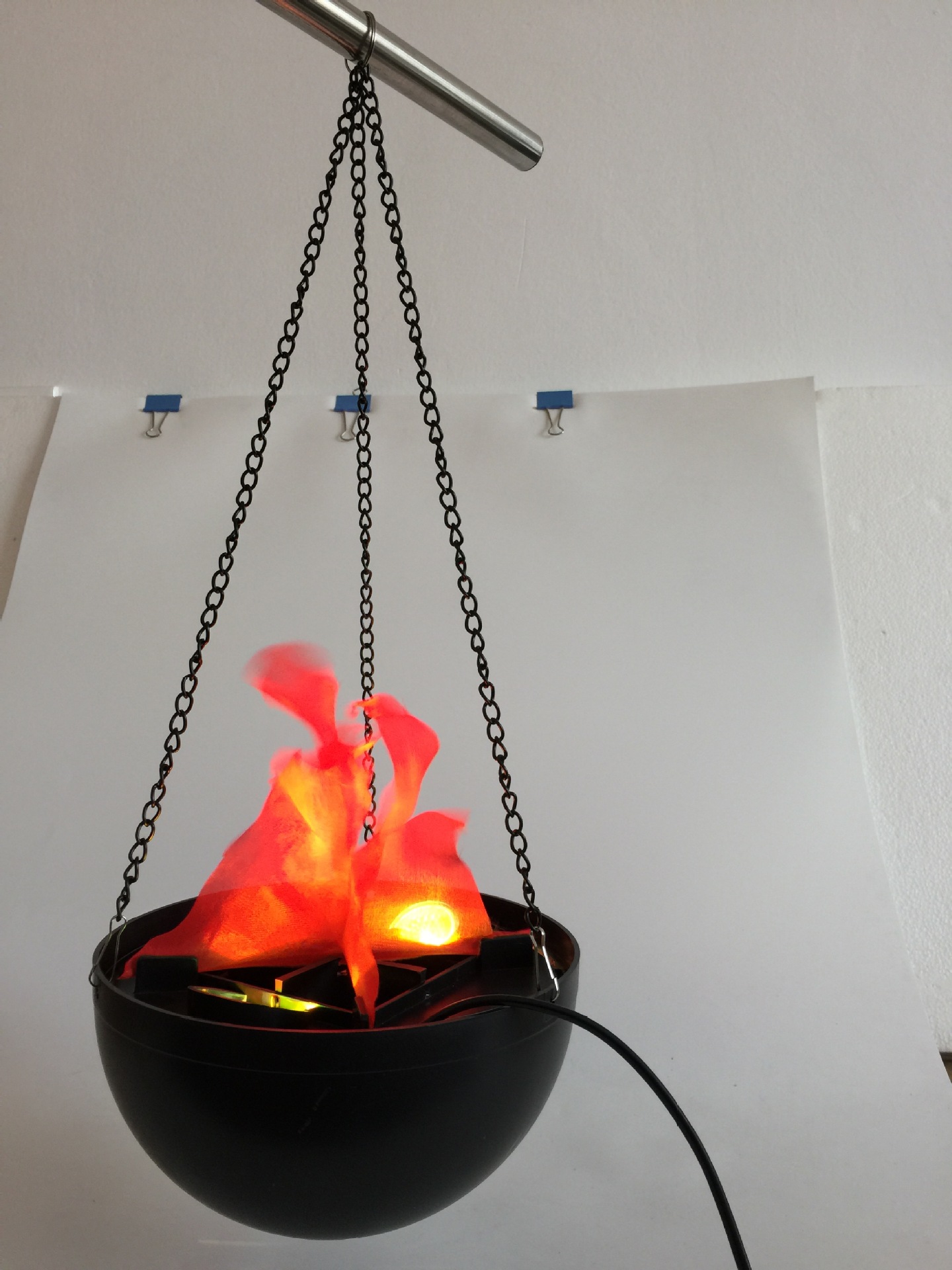 庭院装饰灯 吊式 led火焰灯 场地布置道具 七彩变色火焰景观灯 落