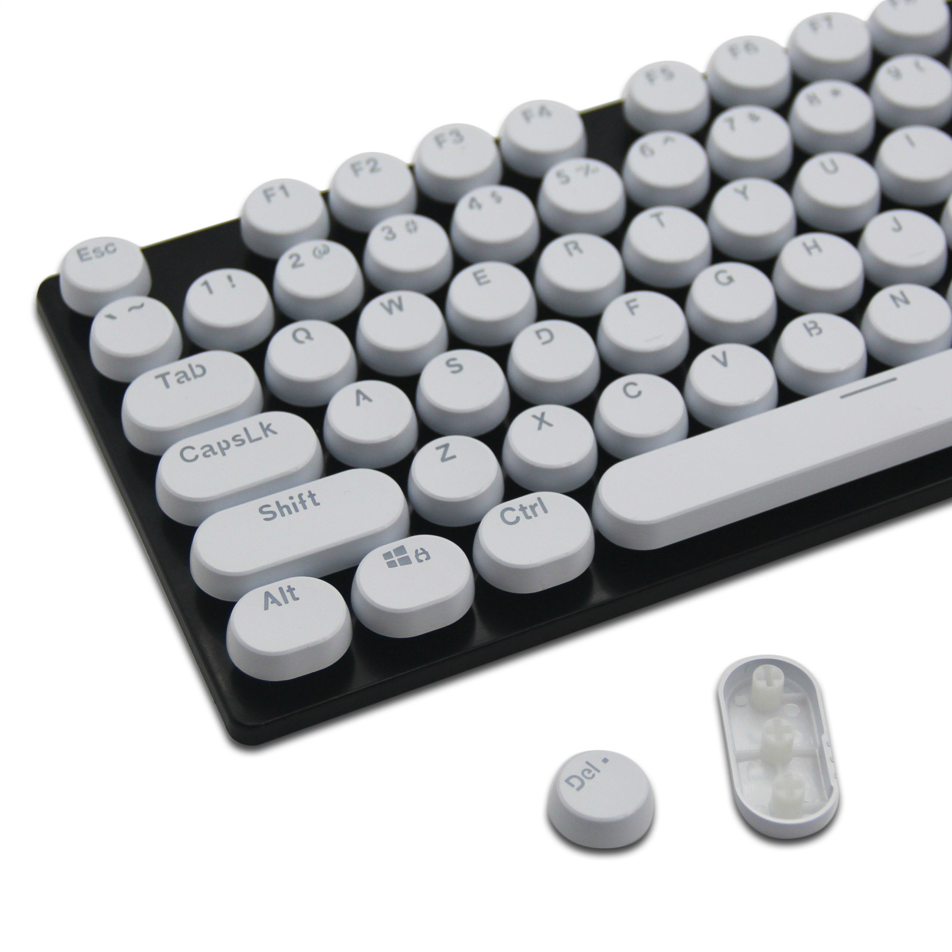 圆形蒸汽朋克键帽 104键个性透光键帽 oem高度机械键盘键帽 现货