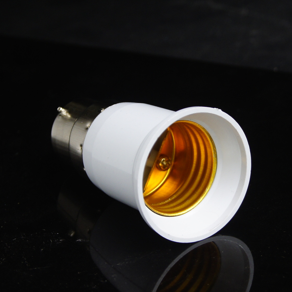 b22转e27转换灯口灯座灯头螺口e27转换灯头灯口转换器pc外壳-阿里巴巴