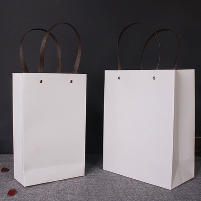 白卡纸手提袋订做加厚礼品袋服装袋化妆品包装纸袋定制印刷