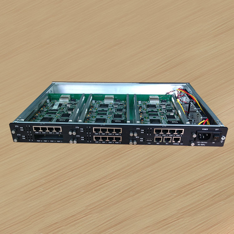 1u插卡机箱 横向插卡机箱 网终交换机外壳 1u机箱 铝型材1u机箱