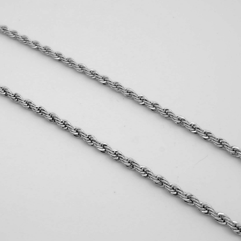 Stainless Steel Necklace Titanium Steel Necklace European and American Jewelry for Girls Hemp Flowers Chain Wholesale DIY Men's Accessories Chain Chain