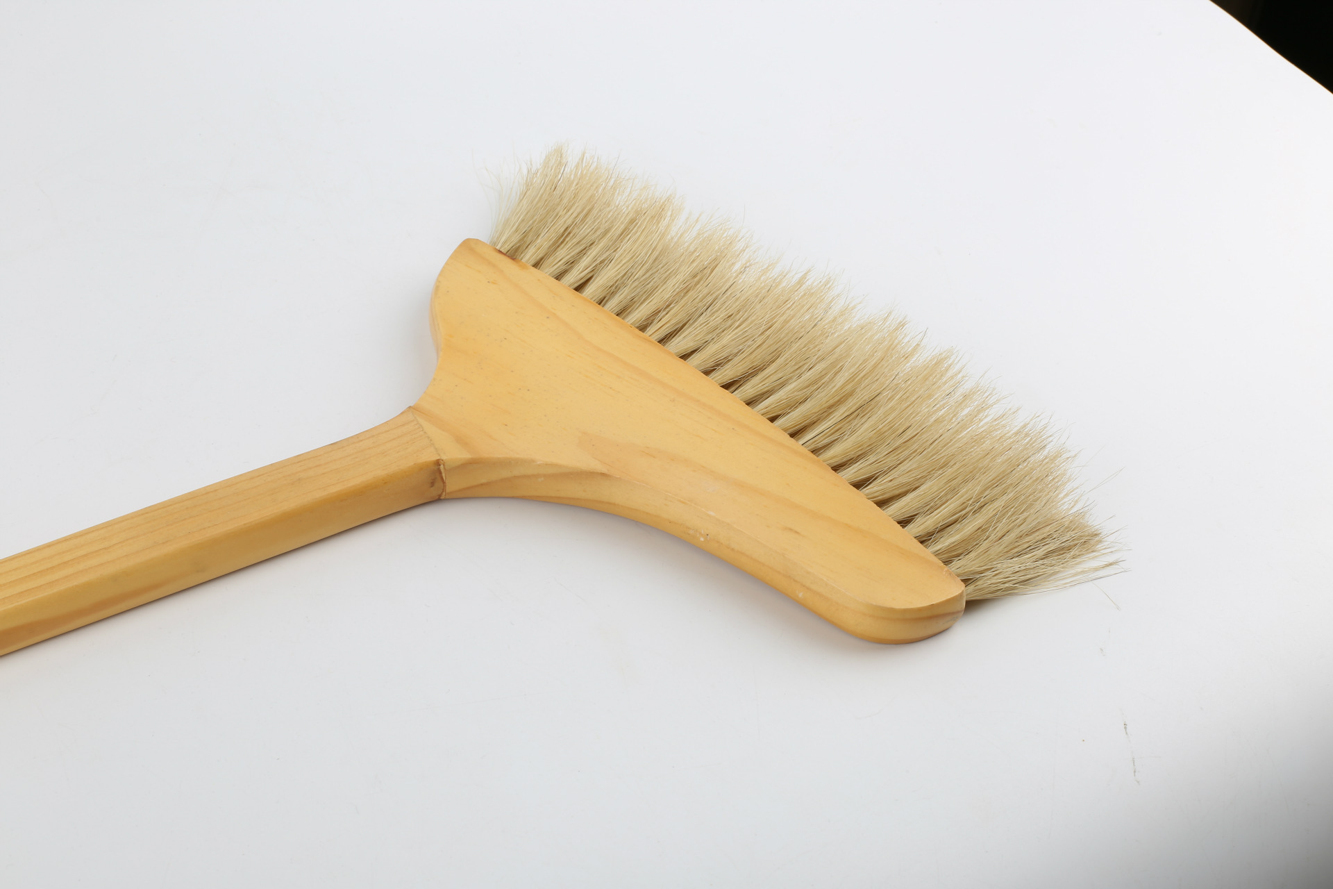 除灰尘笤帚 百分百纯猪鬃扫把 不伤木质地板 实木手手柄 厂家清货