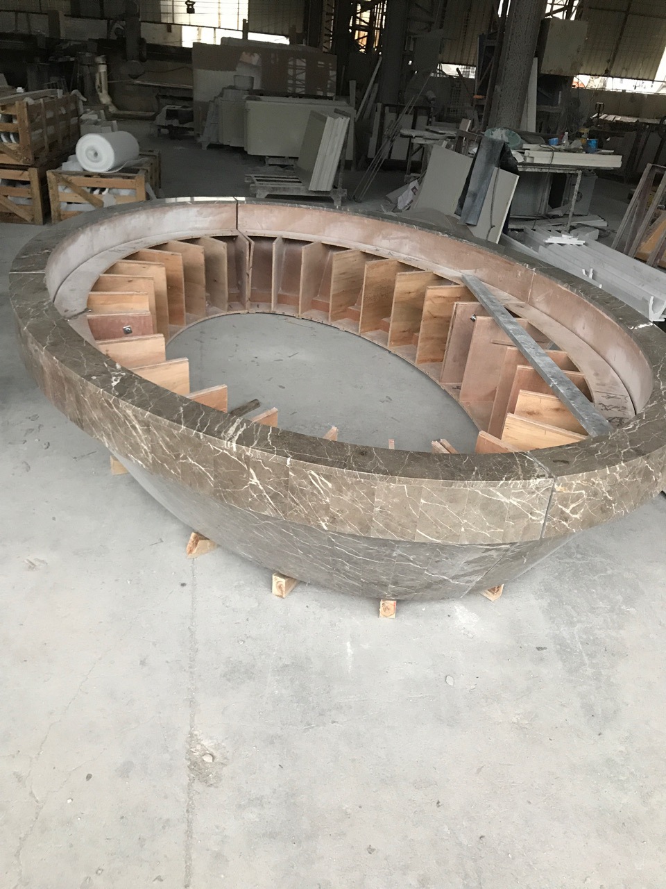 大理石花岗岩人造石售楼处沙盘模型底座房子模型石材加工