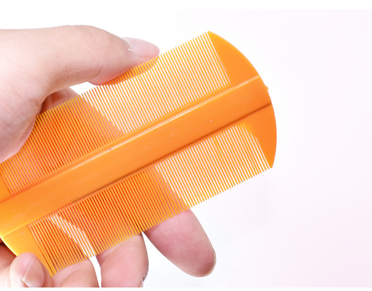 一元篦子批发 盒装塑料双面梳子 去头皮虱子梳两元地摊货源