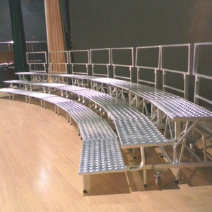 和声牌折叠铝踏铝合金合唱台 三层折叠合唱台 大合唱台阶合唱踏步