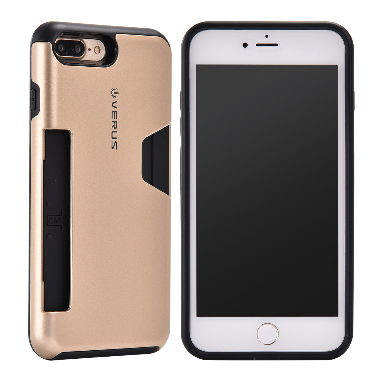 利刃插卡防摔盔甲壳苹果-7g-7plus支架pc tpu-二合一保护套爆款