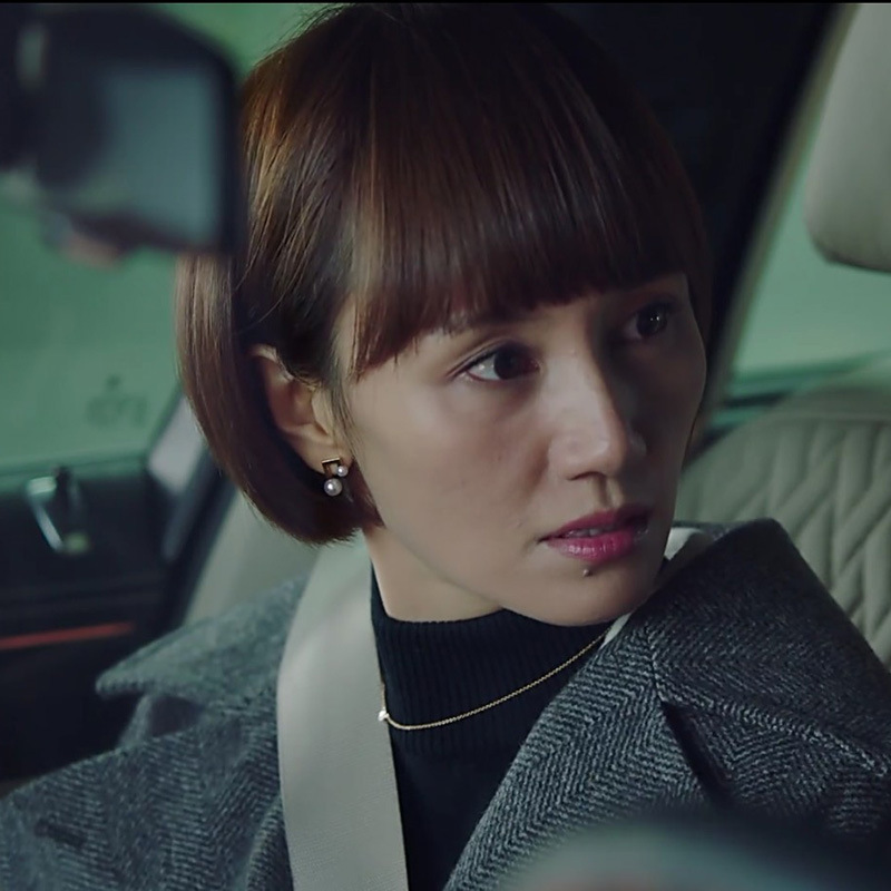 我的前半生袁泉唐晶明星同款s925纯银针珍珠音符耳钉气质音乐耳环