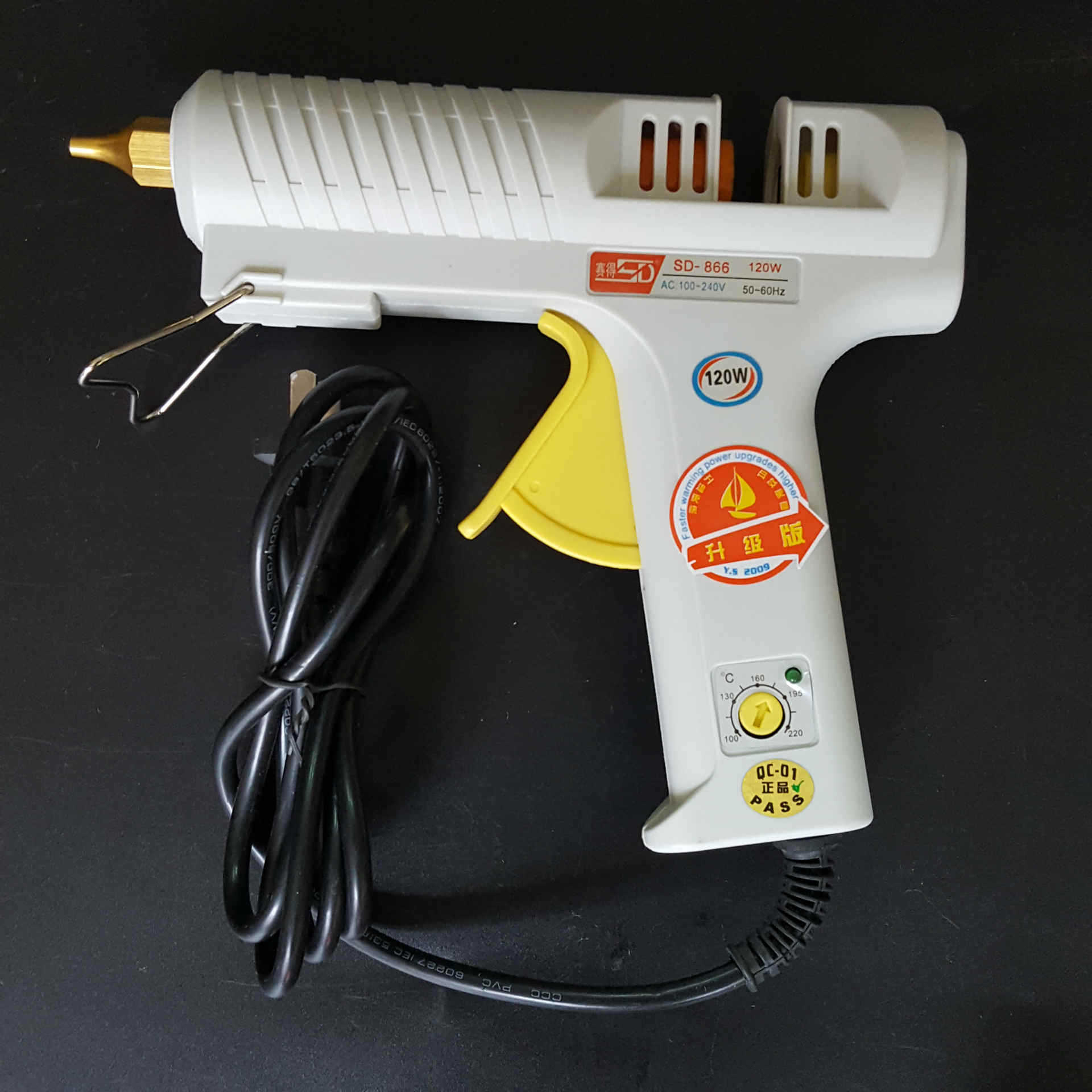 批发120w热熔胶枪可调温带开关耐用型热熔枪高温胶枪带开关