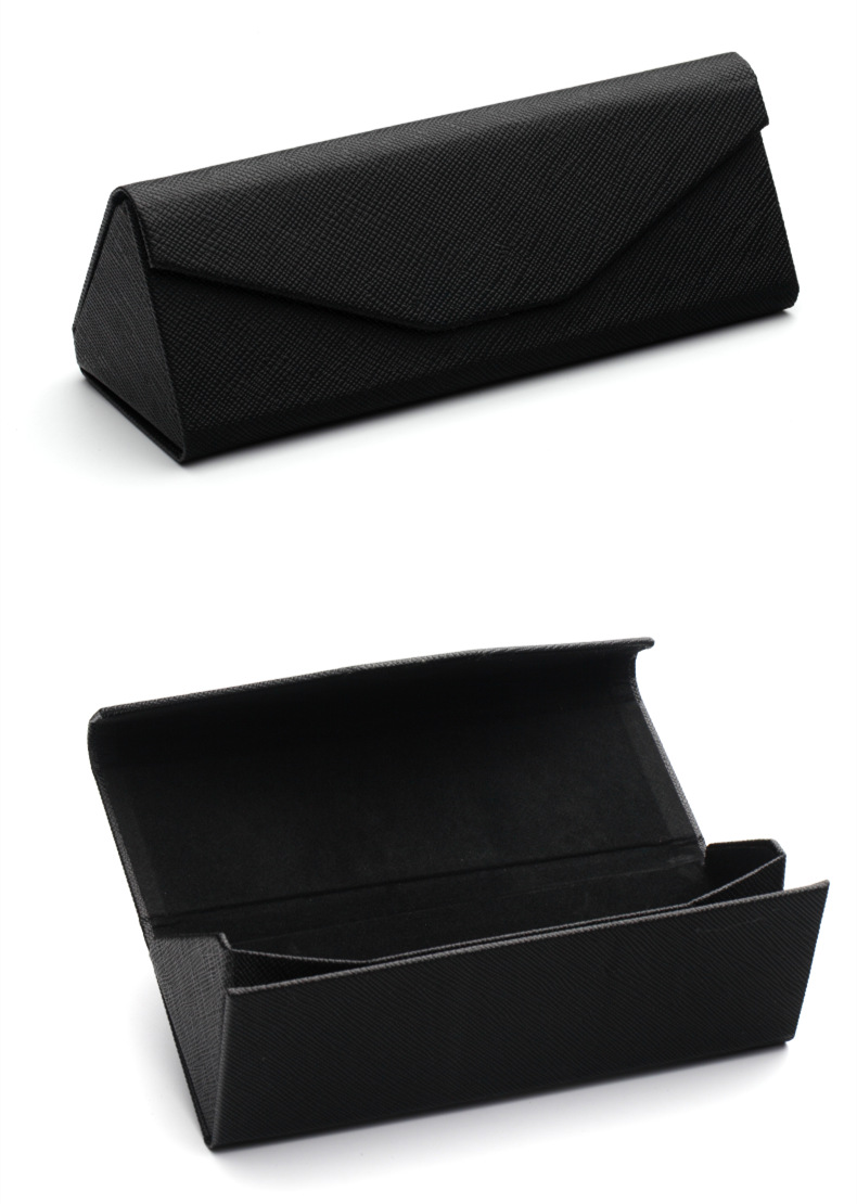 手工眼镜盒 三角折叠眼镜盒 太阳镜盒近视镜盒 现货批发厂家直销