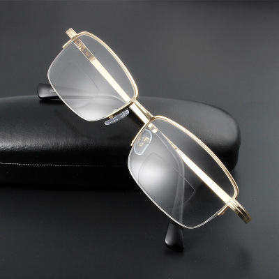 双光老花镜 渐进多焦点远近双用男女老花镜跑江湖老花镜