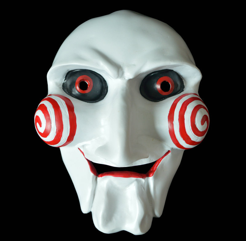 电锯惊魂面具万圣节鬼脸杀人狂面具saw主题面具恐怖整蛊树脂面具