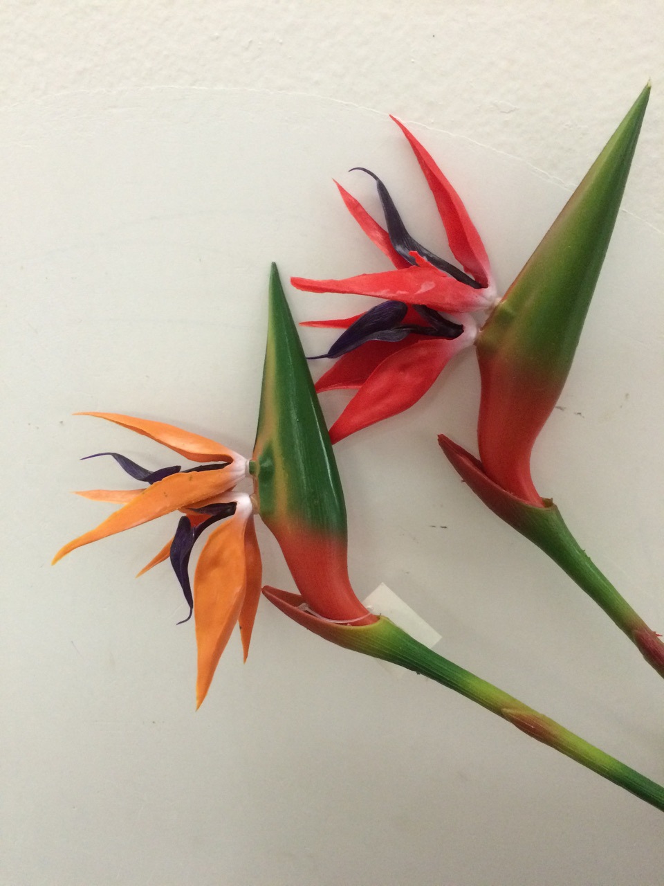 高仿真塑料花过胶天堂鸟 假花鹤望兰客厅家居长枝落地装饰