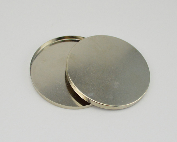 专业生产高档化妆品粉饼类内盒不锈铁圆盘 彩妆马口铁盘优惠供应