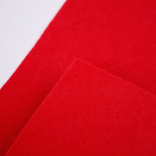 定制针刺无纺布红色地毯布 彩色无纺面料毛毡布厂家直销